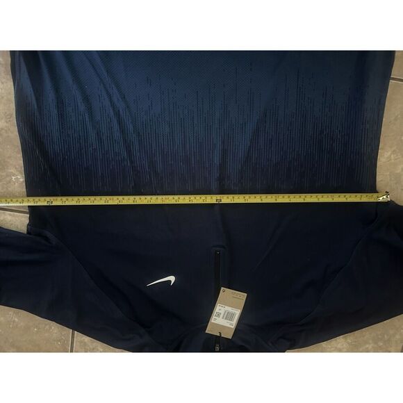 NWT $120 Nike Golf XXL 2XL Basic Graphic Print Jacket Pullover Zip Blue Navy - Picture 5 of 5